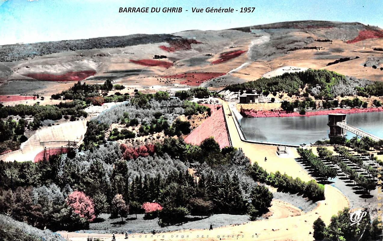 Medea - Barrage du Ghribs - Vue Generale -1957.jpg